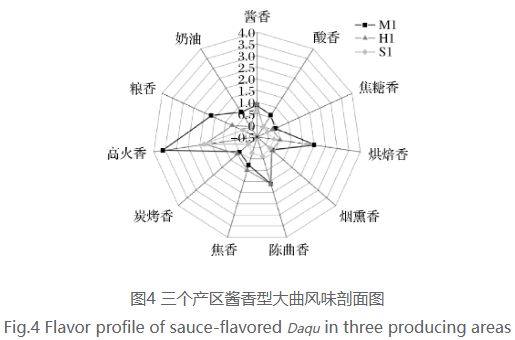 酱香型大曲感官风味轮的构建及分析